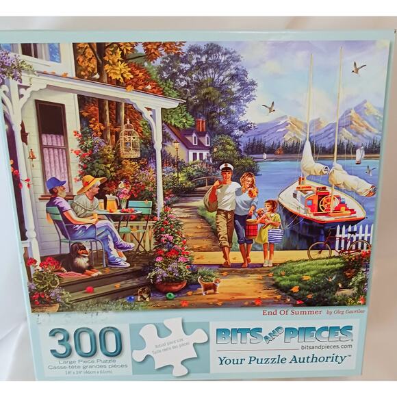 Bits and Pieces "End of Summer" 300 Large Piece Puzzle by Oleg Gavrilov - Picture 1 of 2